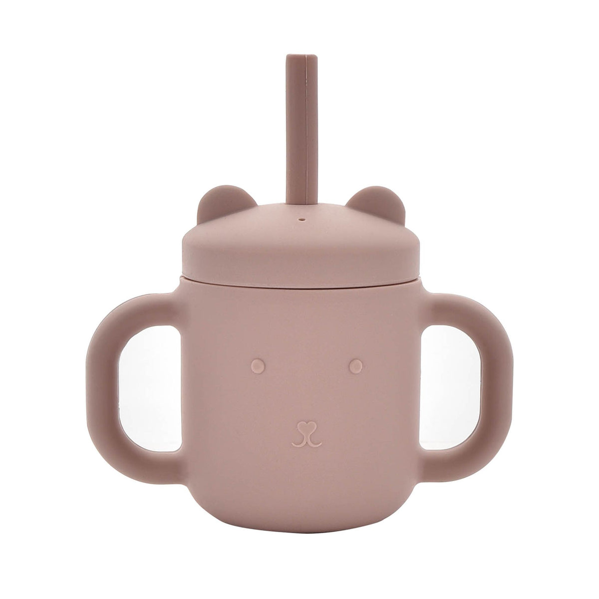 Girls Sippy Cup: Silicone Straw - Pink - Bambino