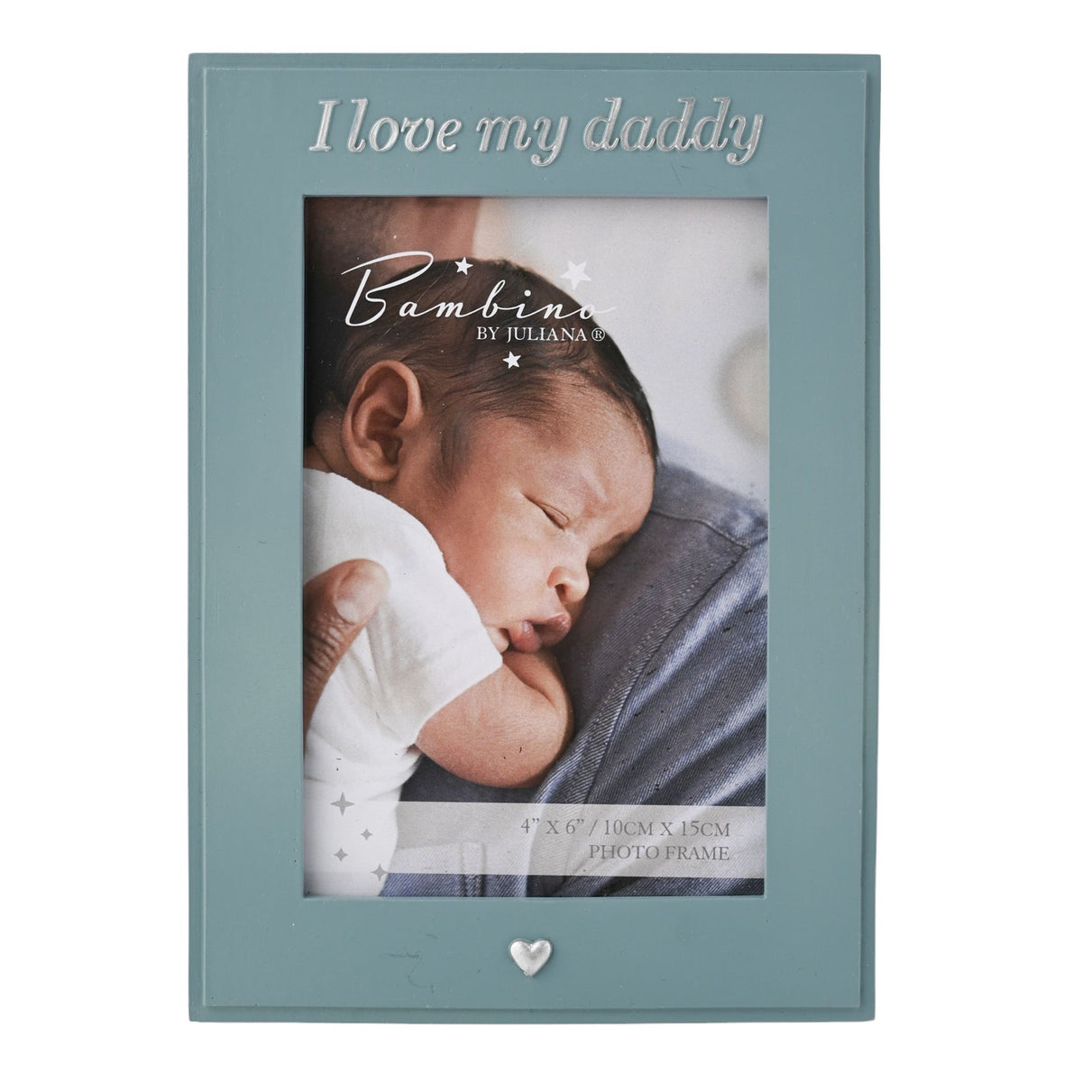 Photo Frame:  Resin Daddy Boxed 6x4 - Blue - Bambino