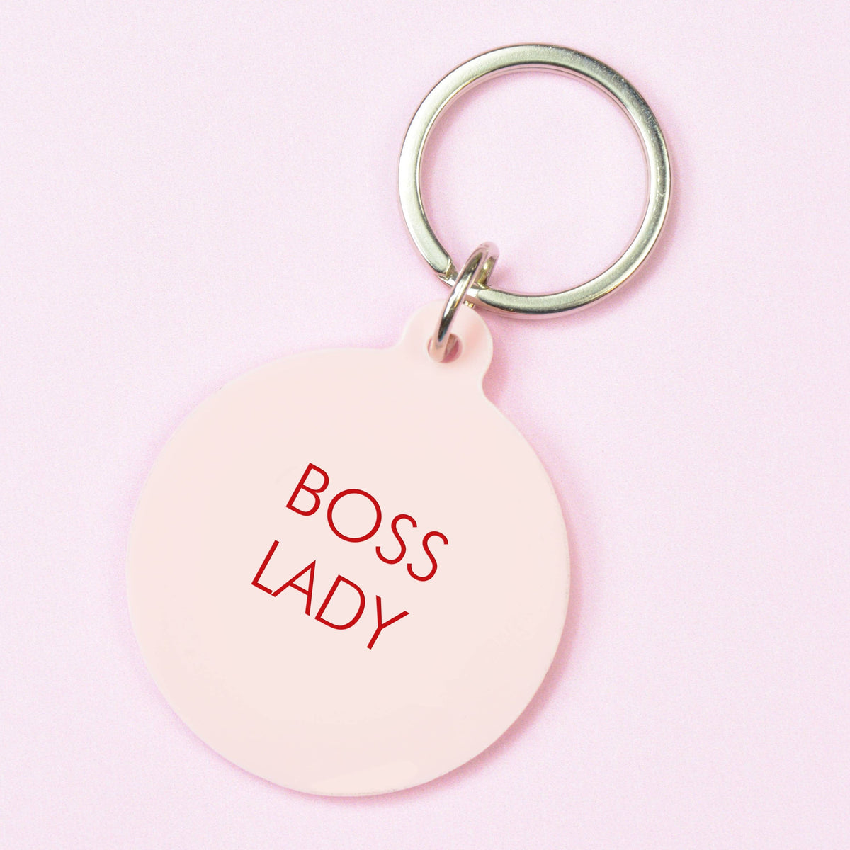 Key Ring: Boss Lady - Pink - Flamingo Candles