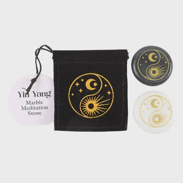 Token: Yin Yang Marble Meditation Stones - Something Different