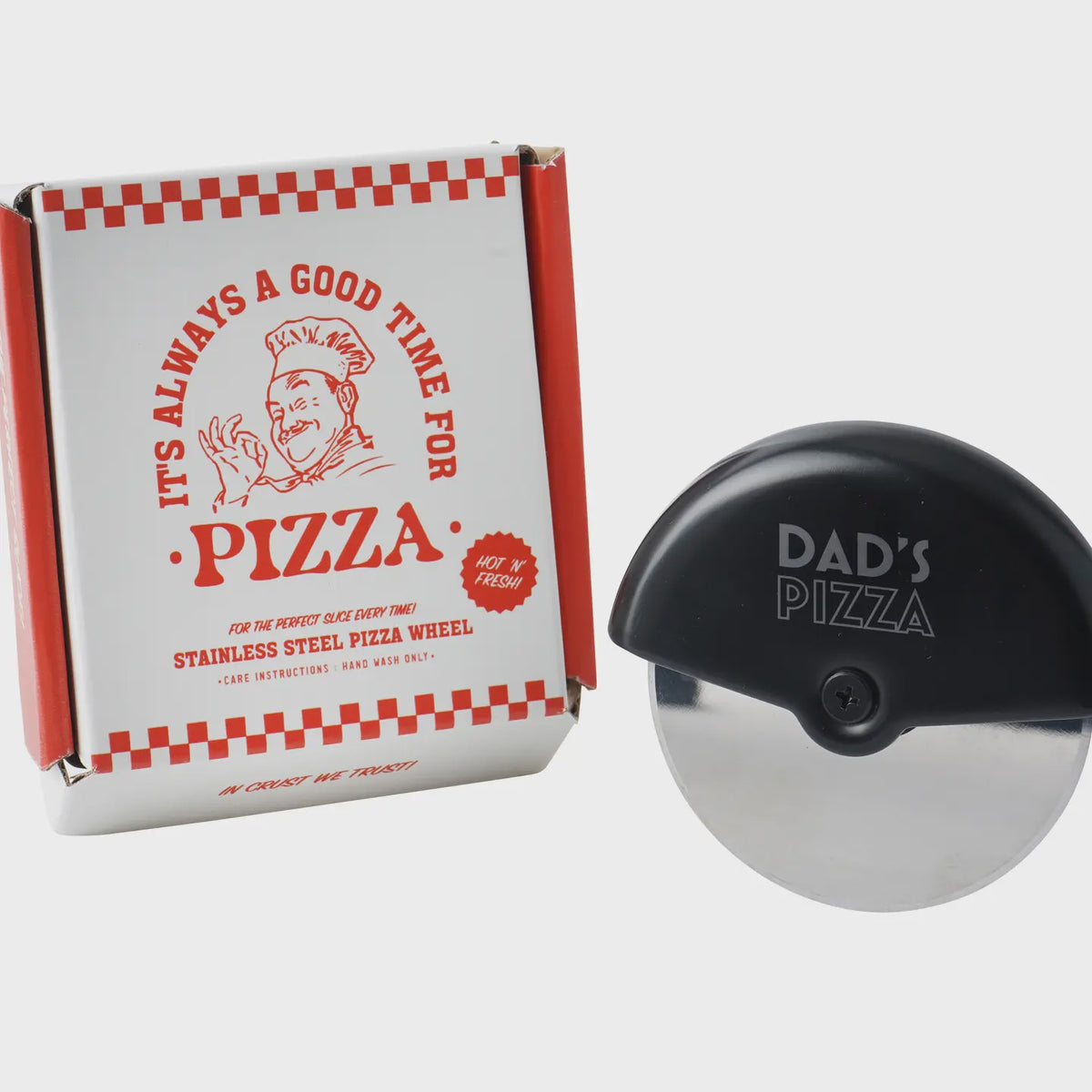Pizza Cutter: Dads Pizza Cutter - Boxed - Black - CGB Giftware