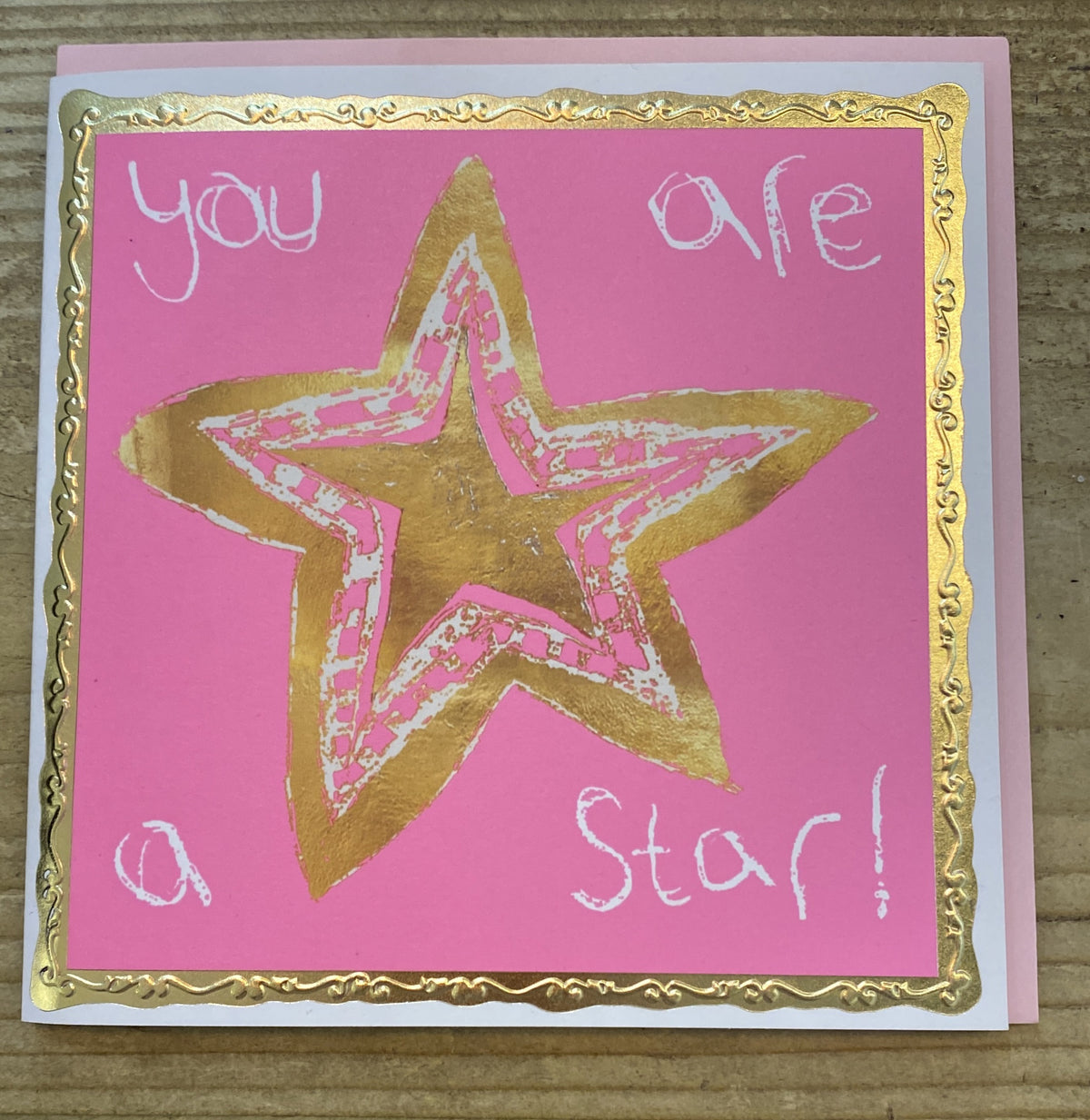 Well Done Card: You are a Star - Metallic Gold - Art House Unlimited