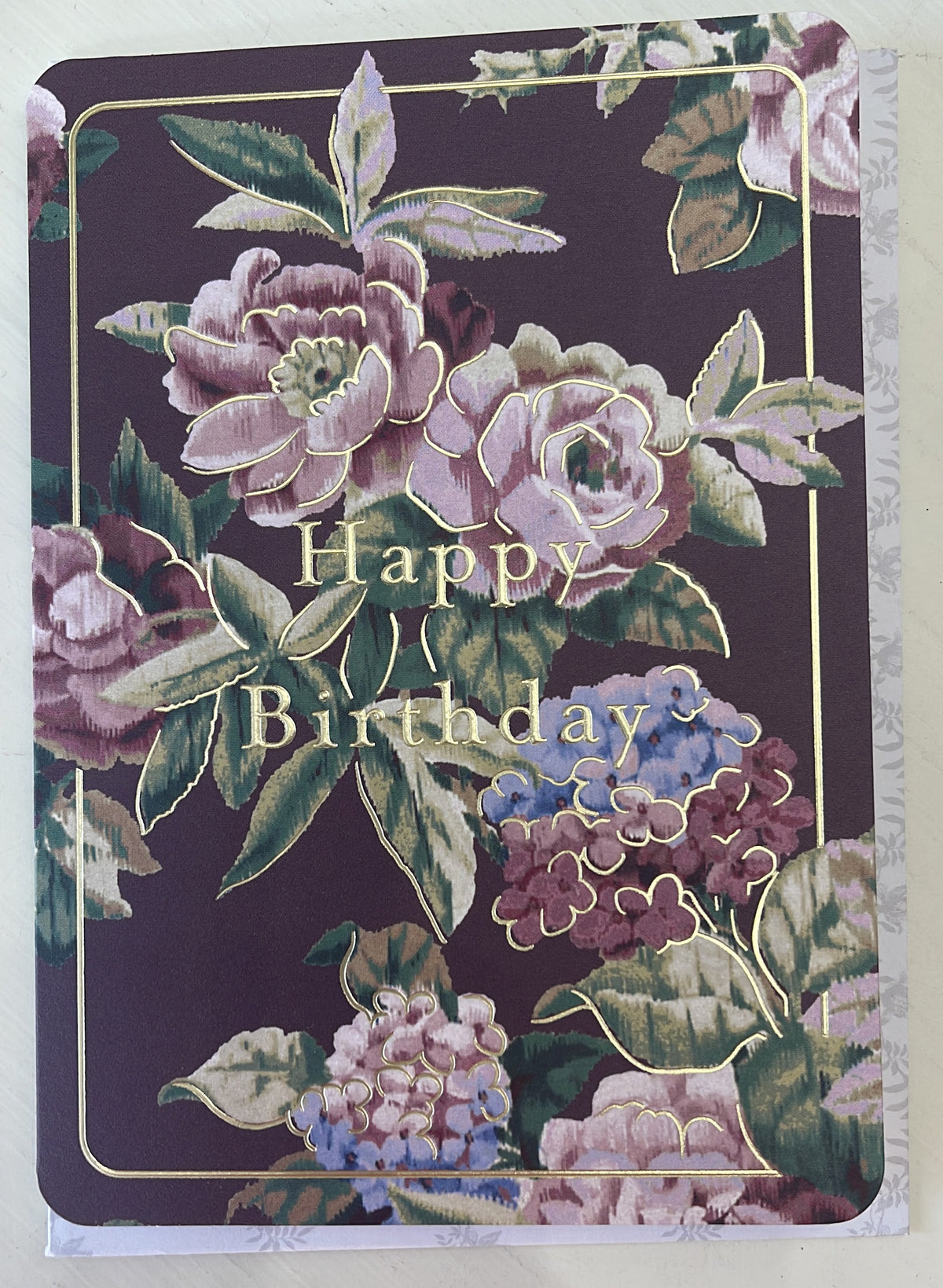 Birthday Card: Gold Foil Pembrey Laura Ashley - Ohh Deer