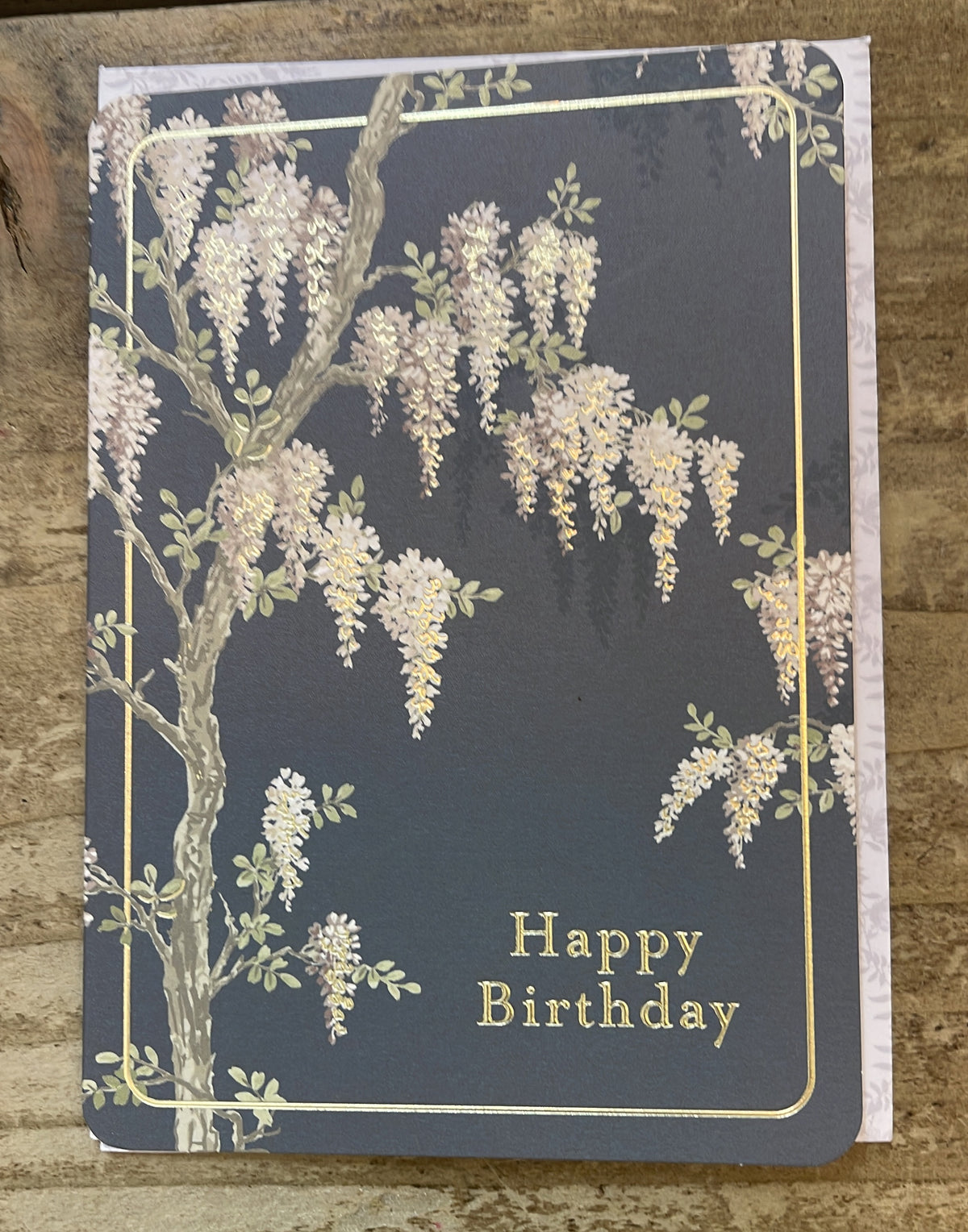 Birthday Card: Gold Foil Campion Greeting Laura Ashley - Ohh Deer