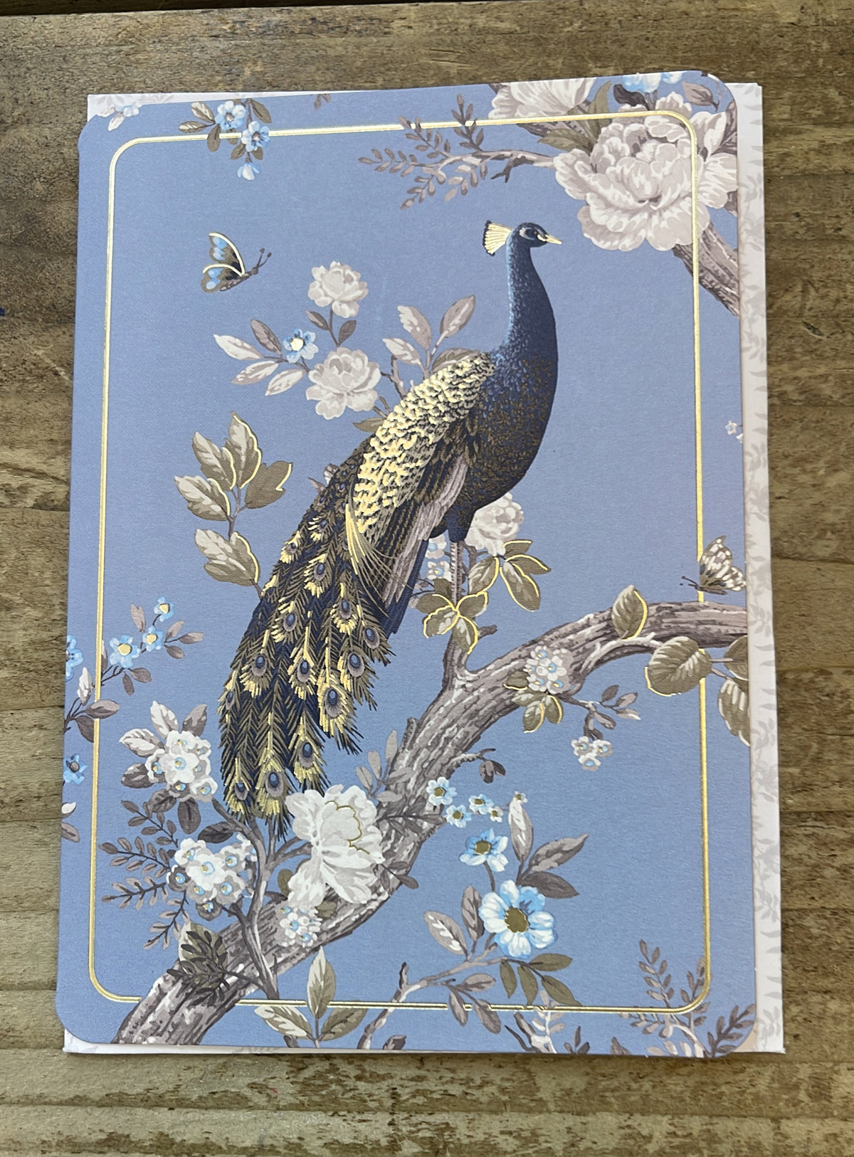 Blank Card: Gold Foil Belvedere Laura Ashley - Ohh Deer
