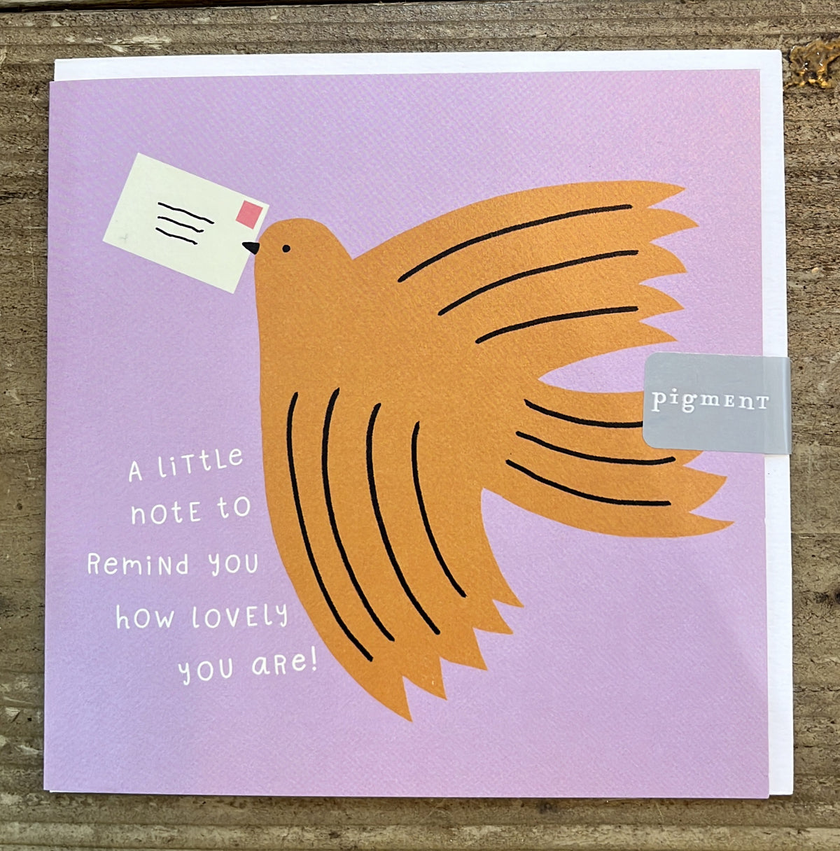 Card: Bird Little Note How Lovely You Are   Hello Fabulous - Pigment