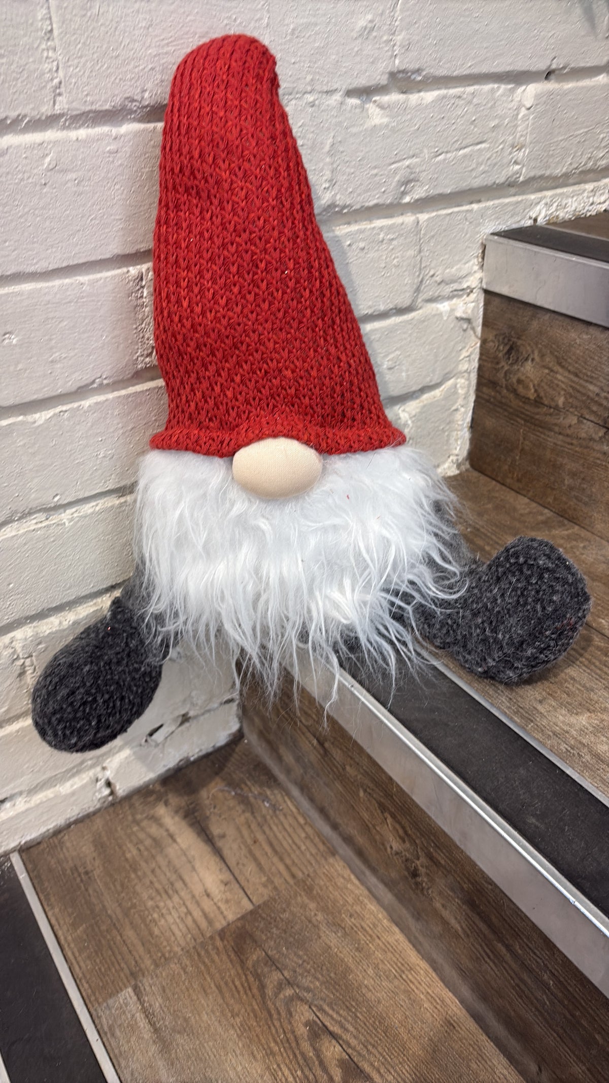 Christmas Character: Fabric Sitting Gonk - Red Hat - Heaven Sends