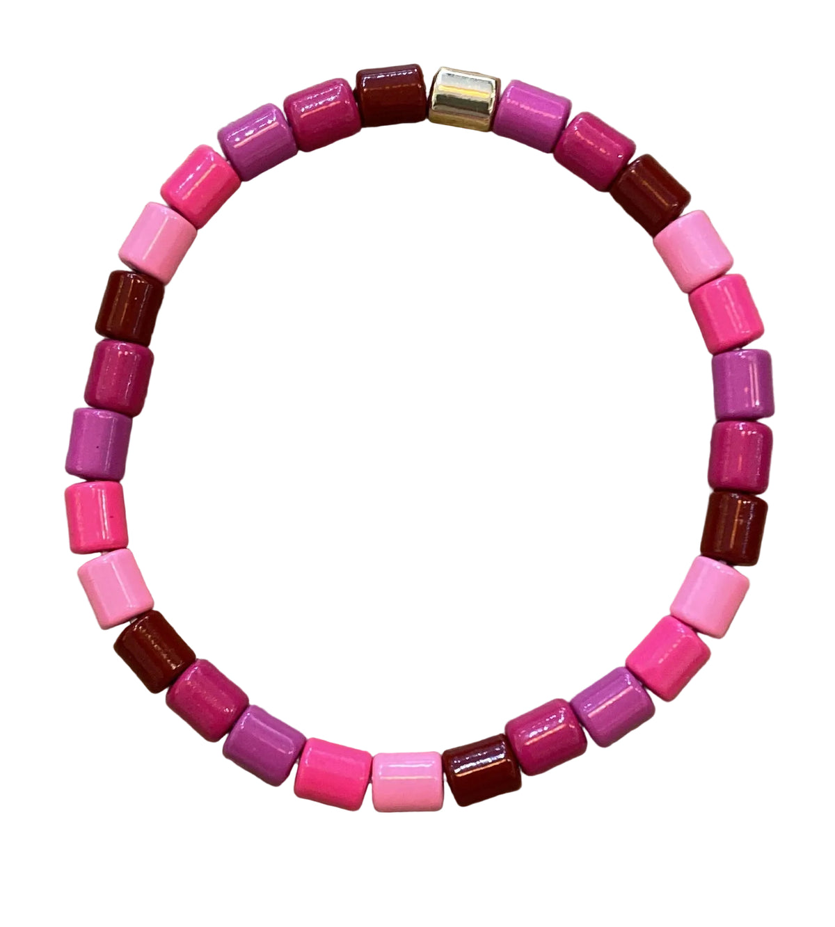 Bracelet: Stretch - Pinks - POM