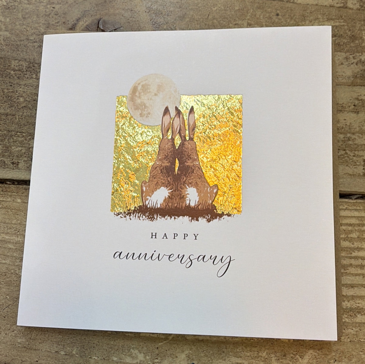 Anniversary Card: Reflections Hare - Marina B