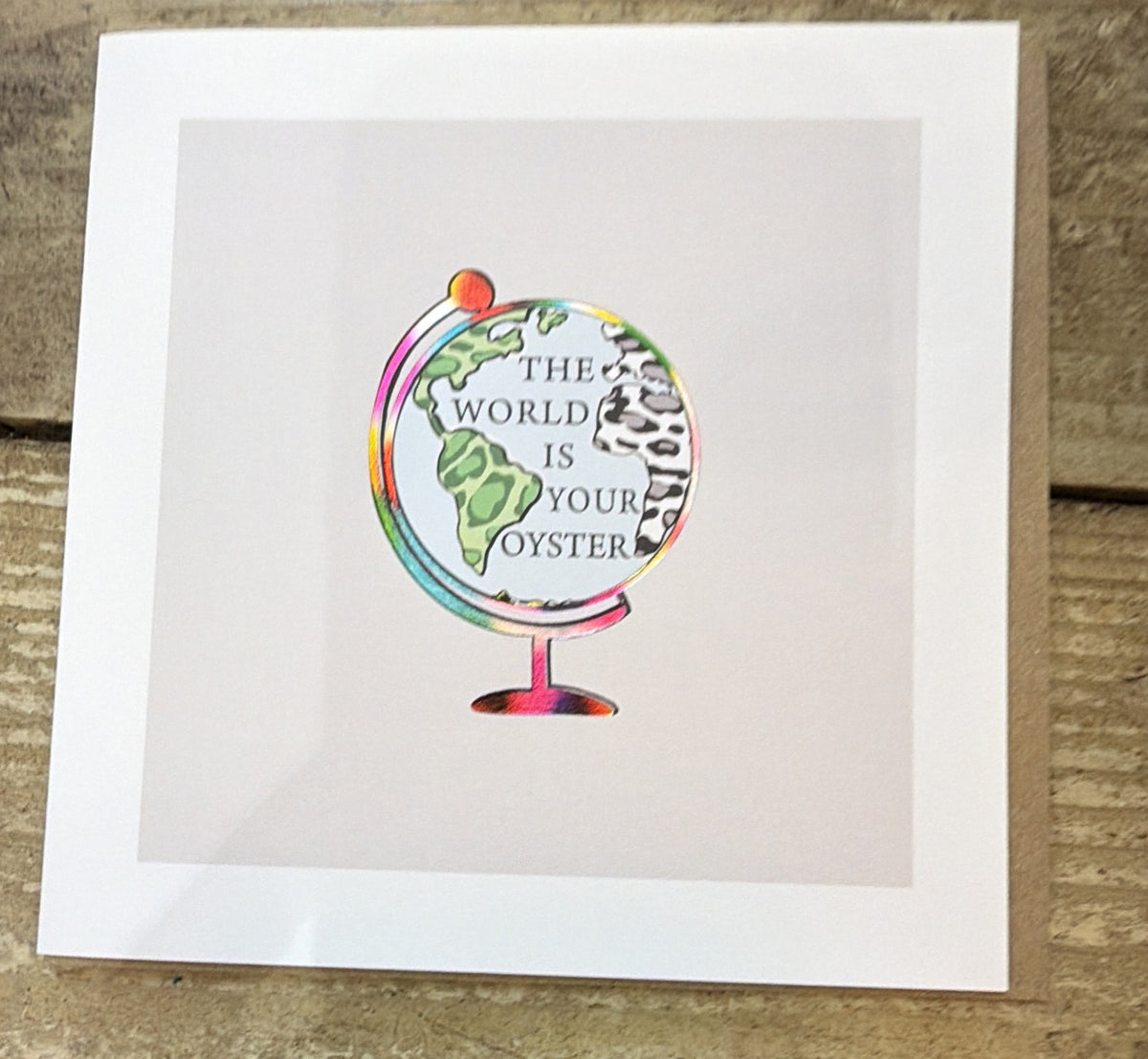 Well Done Card: The World is Your Oyster Popsie Wopsie - Marina B