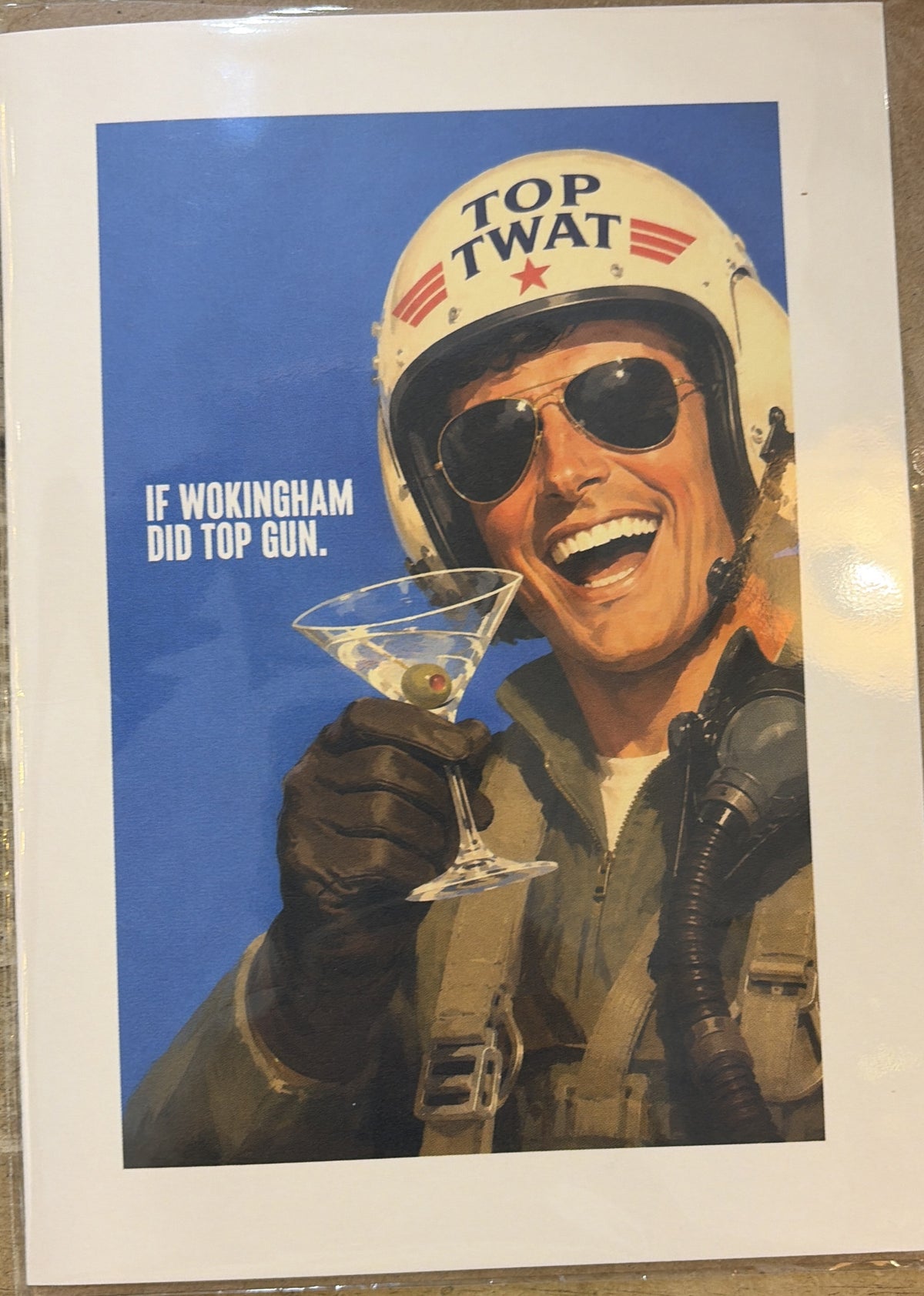 Birthday Card: If Wokingham Did Top Gun Top Twat  - Timmy Loves