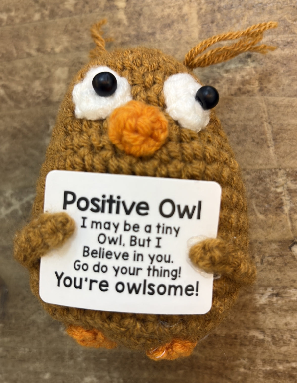 Positivity Crochet Gift: Small - Positive Owl - The Happy Fruit and Veg Farm