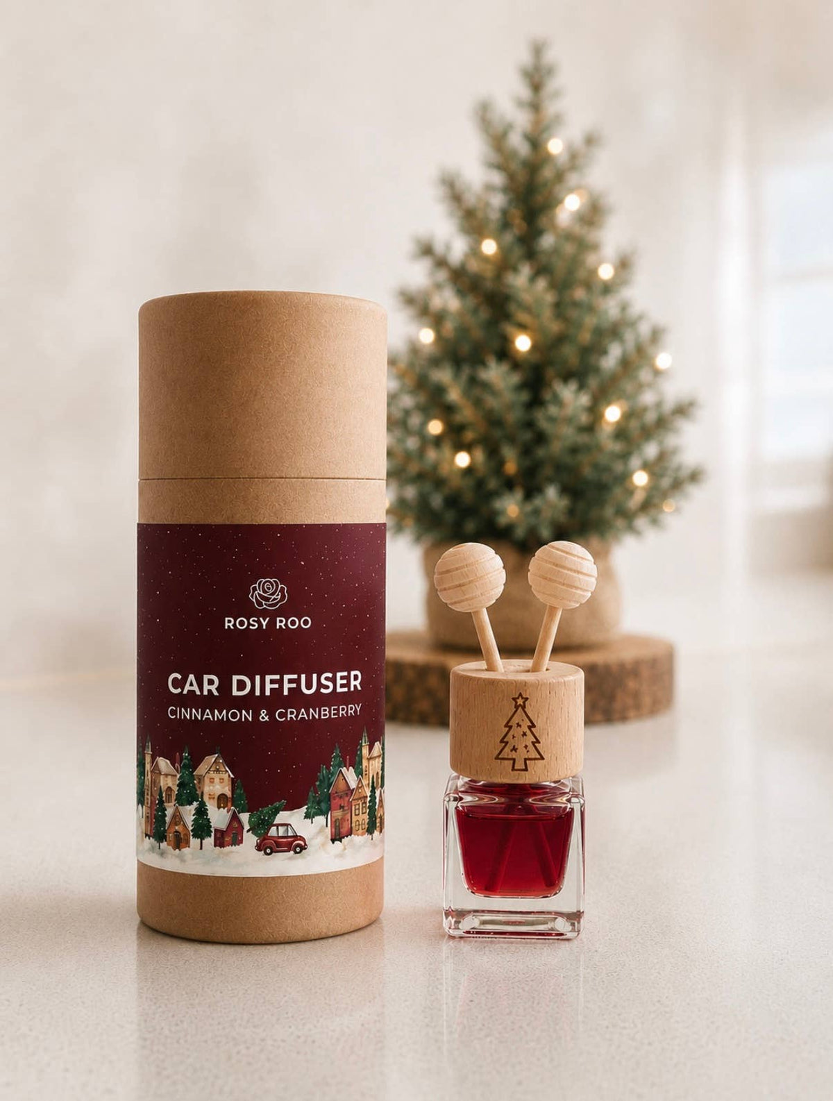 Car Diffuser: Christmas Fragrance Secure Clip On  - Various - Rosy Roo