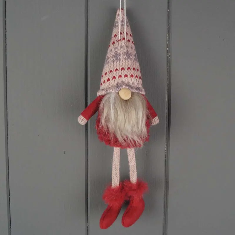 Christmas Hanging Dec: Fabric Gonk - Red - Satchville
