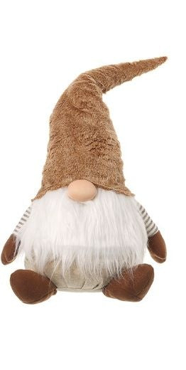 Christmas Character: Fabric Fur Gonk Extra Large  Boy  - Brown