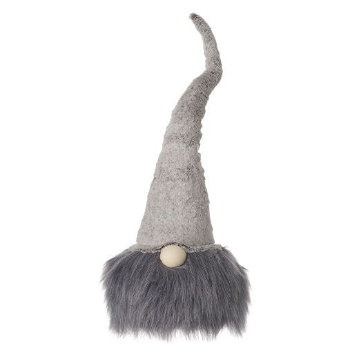 Christmas Character: Fabric Gonk Head Fur Hat Large - Grey