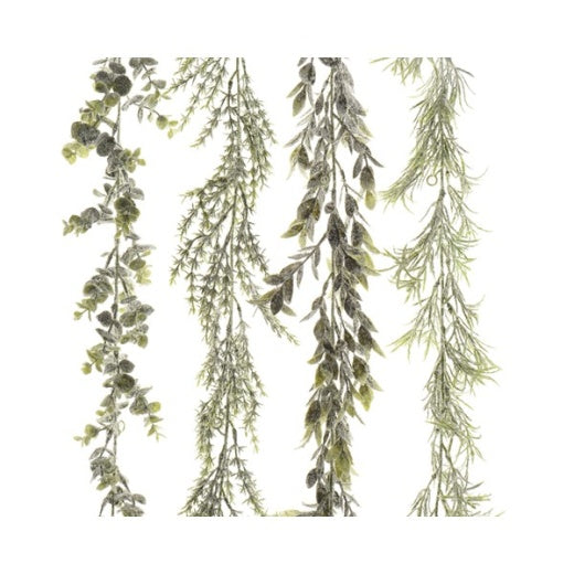 Christmas Garland: Frosted Grass - Green - Kaemingk