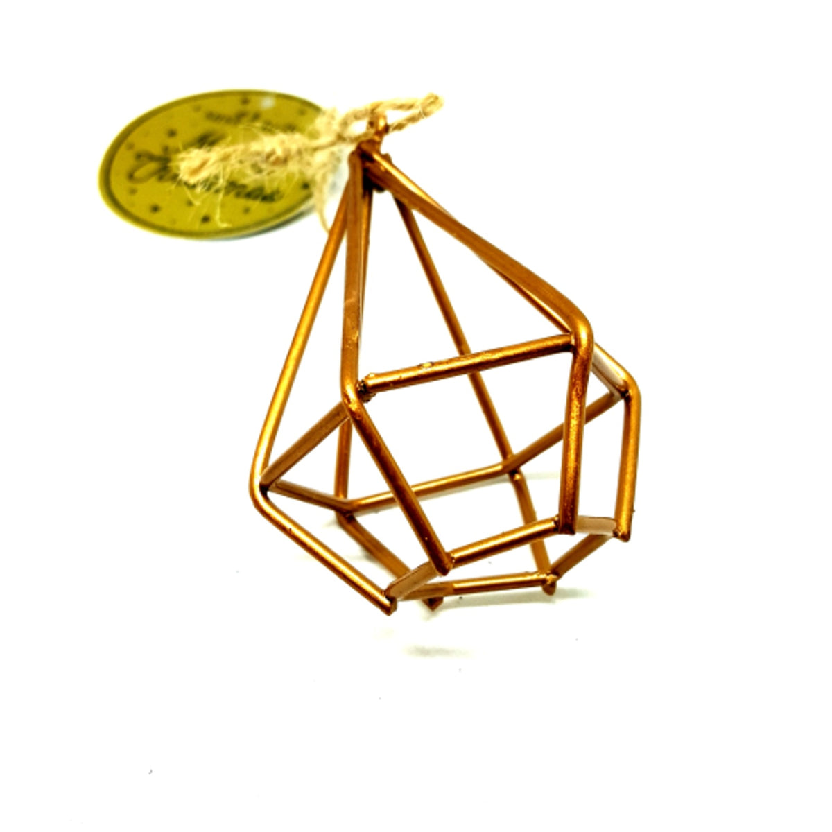 Christmas Tree Decoration: Wire Prism - Copper