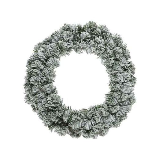 Christmas Wreath: Faux Imperial Pine Snow Small 35cm - White