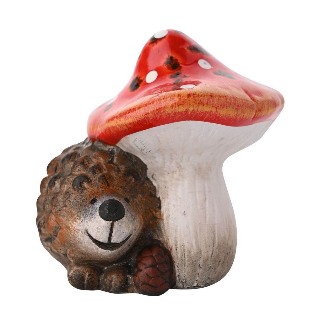Ornament: Hedgehog and Toadstool - Brown - Country Living