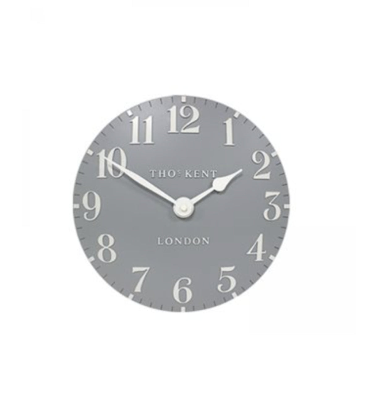 Clock: Wall Resin Arabic 12inch - Flax Blue - Thomas Kent