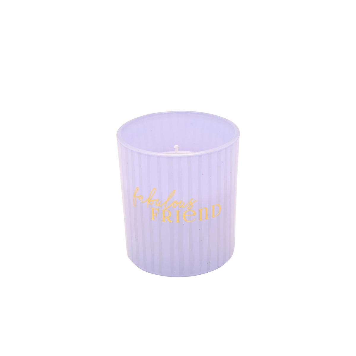 Candle: Glass Votive 120g Sweet Vanilla Fabulous Friend - Purple - CELEBRATIONS