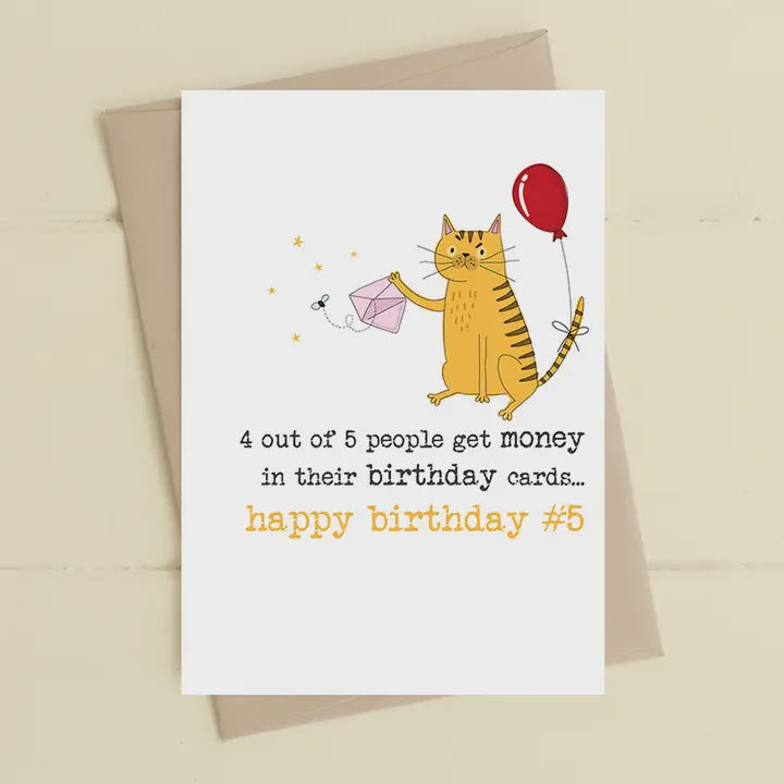 Birthday Card: Happy birthday #5  - Dandelion Stationery