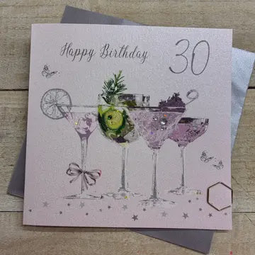 Age 30 Fizzy Cocktail Glasses