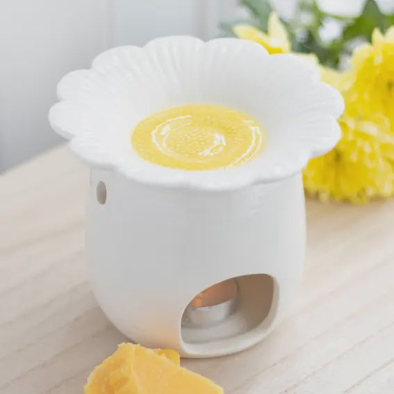 Oil Burner Wax Melter: Daisy Flower Shaped Oil Burner - Something Different