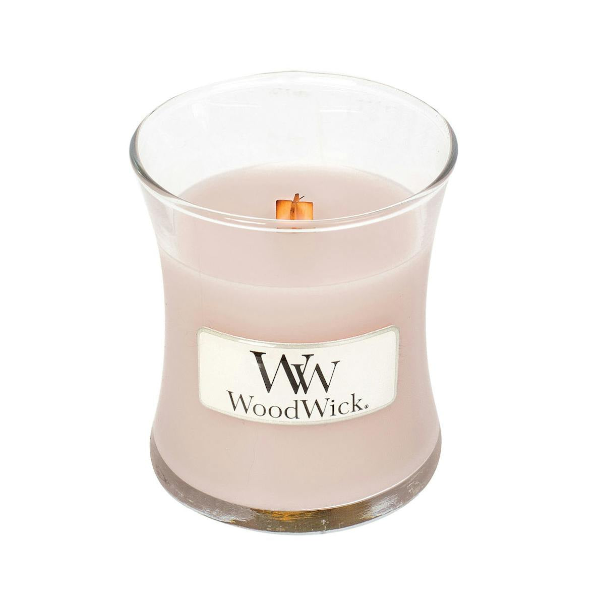 Candle: Scented Woodwick Glass Mini Jar 3oz - Vanilla & Sea Salt