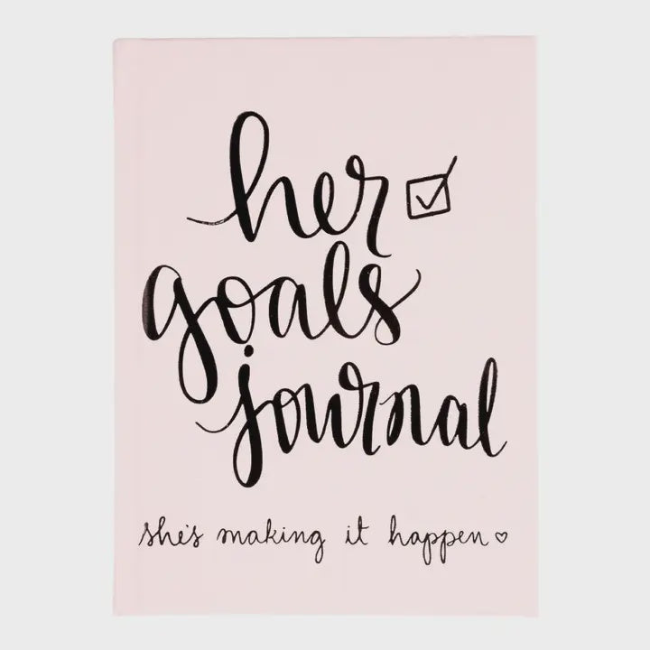 Journal: Guided Hardcover Journal - Her Goals - Pastel Pink - Éccolo