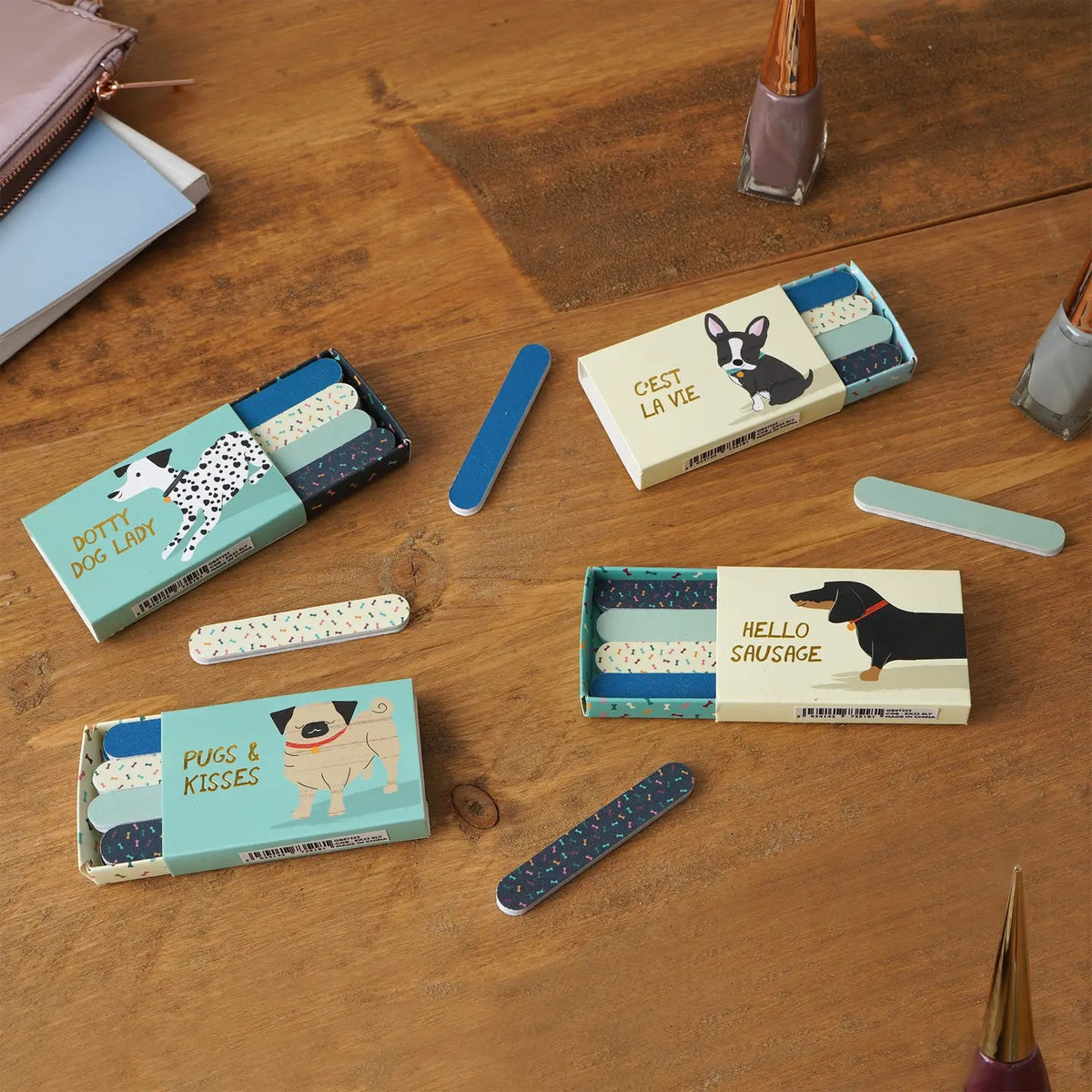 Nail File: Matchbox Dog Illustration Assorted Designs -  - CGB