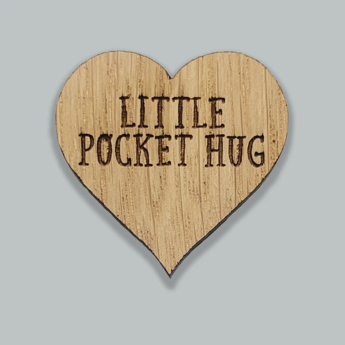 Little Pocket Hug : Wooden Heart Wish Token - Wishstrings