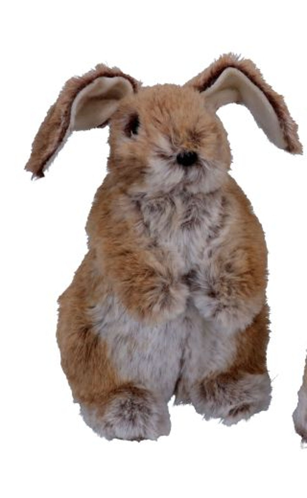 Easter Character: Faux Fur Bunny Standing - Natural - Gisela Graham