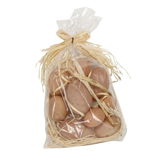 Easter Hanging Dec: Lightweight Egg Natural - assorted sizes - Natural - Gisela Graham