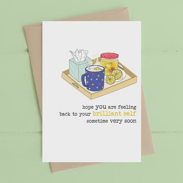 Get Well Card: Back to your brilliant self  - Dandelion Stationery