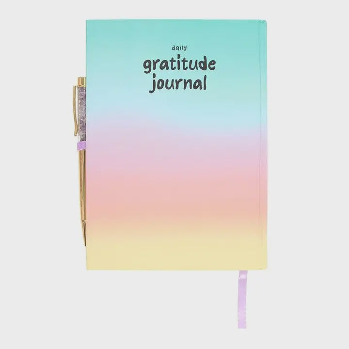 Gratitude Journal: Paper 200 Pages w Amethyst Pen - Pastel - Something Different