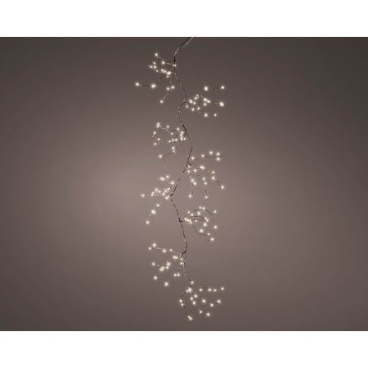 Fairy Lights: Mains Opearted Twisted String Copper 160 LED Micro Lights 1.8m  - Warm White