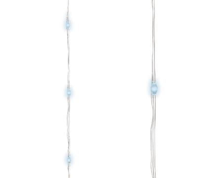 Fairy Lights: Mains Operated String Silver 180 Lights Timer Wire Micro LED 9m - Cool White