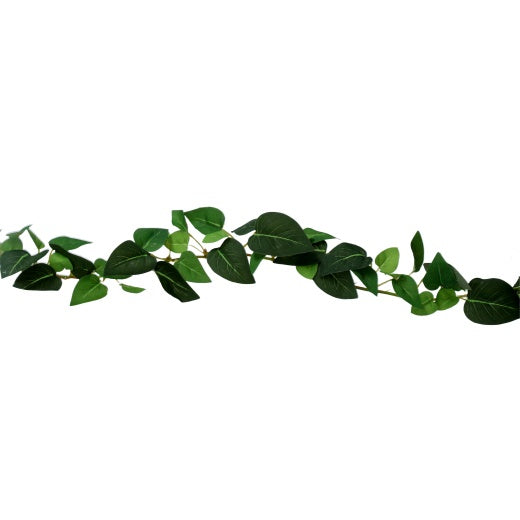 Faux Garland: Leaf Wired Rounded Green - Gisela Graham