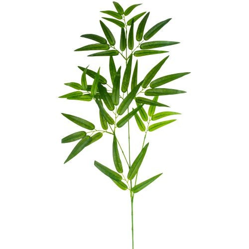 Faux Stem: Bamboo Spray Branch - Green
