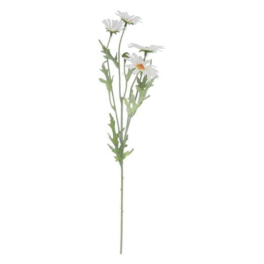 Faux Stem: Daisy Spray - White