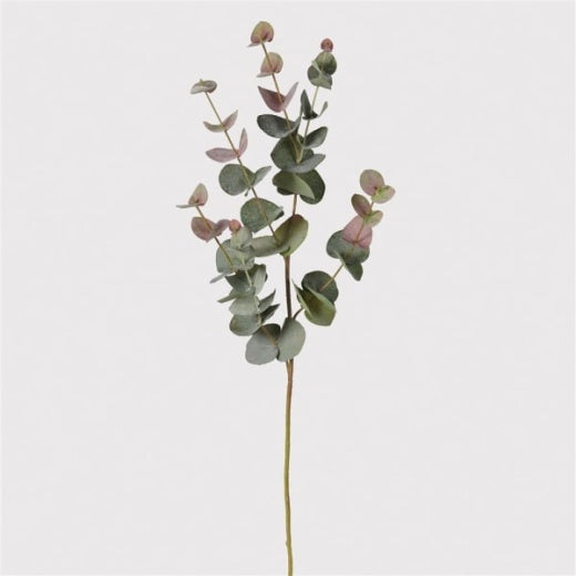 Faux Stem: Natural Eucalyptus Branch Blush - Natural