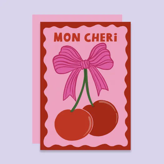 Love Card: Mon Cheri - Tikkled Pink