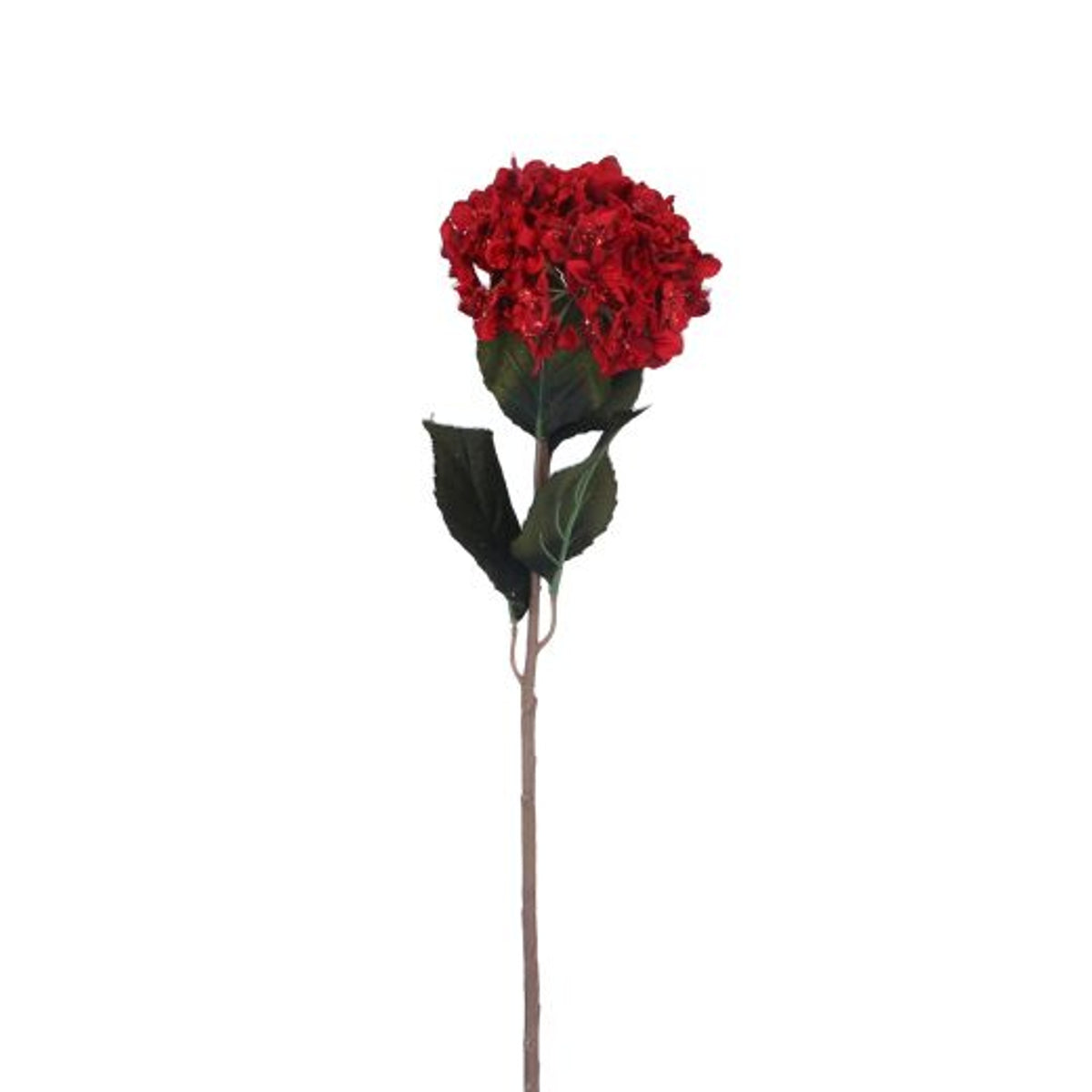 Flower Stem: Faux Giant Hydrangea 68cm - Christmas Red - Gisela Graham