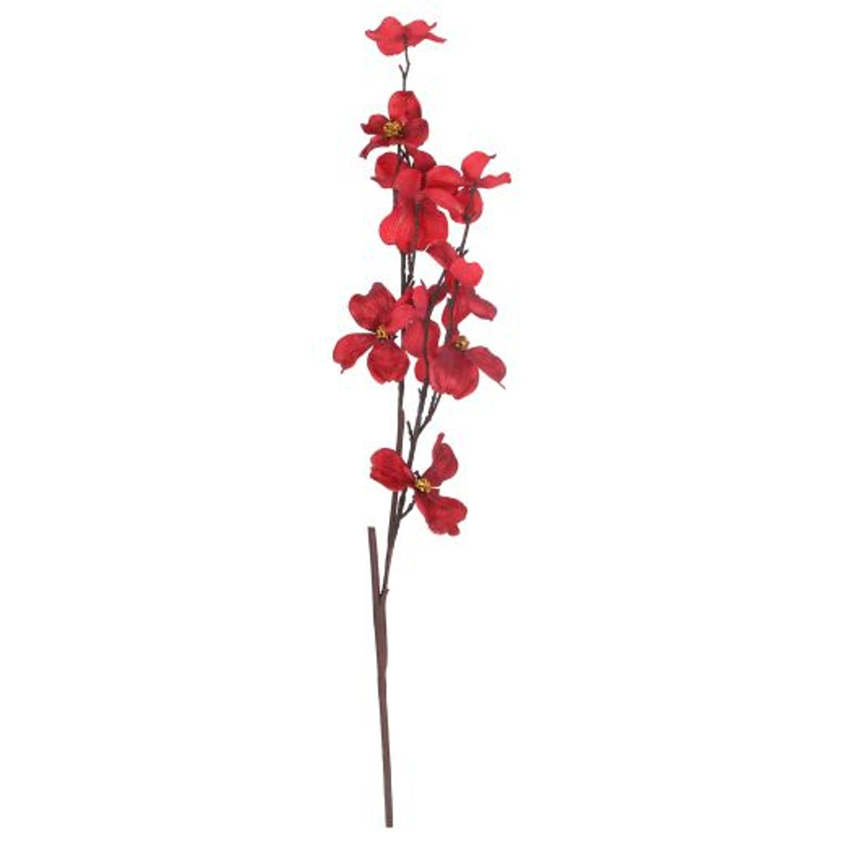 Flower Stem: Faux Orchid Spray 80cm - Christmas Red - Gisela Graham
