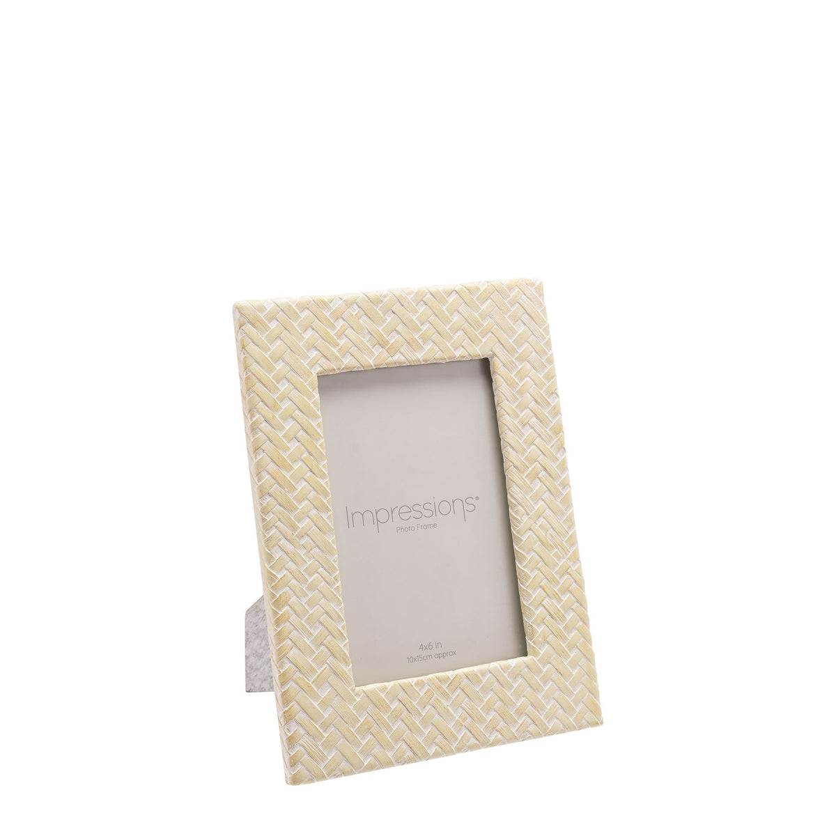 Photo Frame: Resin Woven Effect 6 x 4 - Natural - Impressions