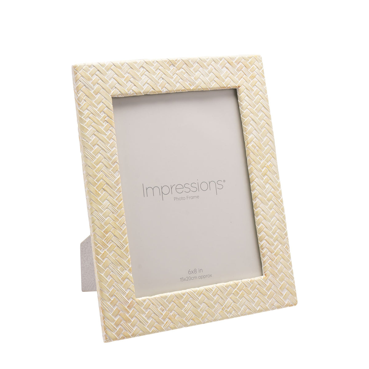 Photo Frame: Resin Woven Effect 6 x 8 - Natural - Impressions
