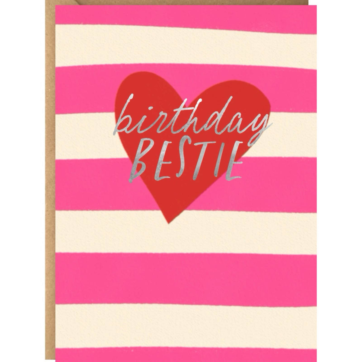 Birthday Card: Birthday Bestie Heart - Running With Scissors