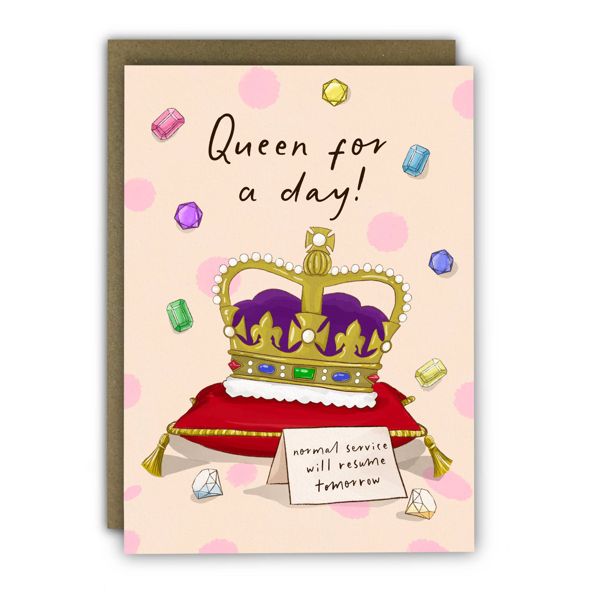 Birthday Card: Queen For The Day - Running With Scissors